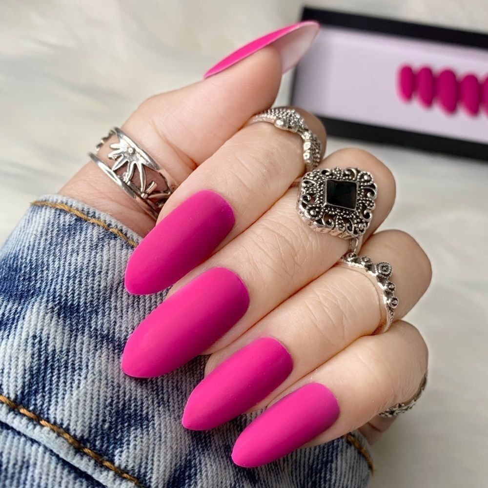 Fuchsia Magnus Custom Press On Nails | High Quality Nails | Handmade